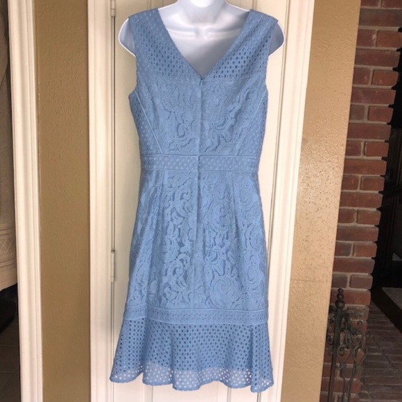 Antonio Melani size 6 blue lace dress - Picture 4 of 9